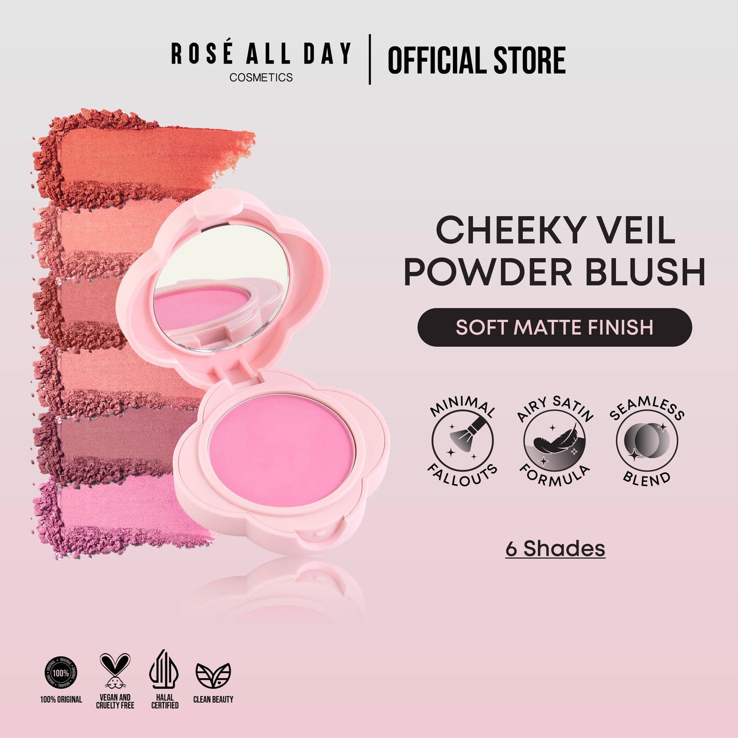Rosé All Day Cheeky Veil Powder Blush