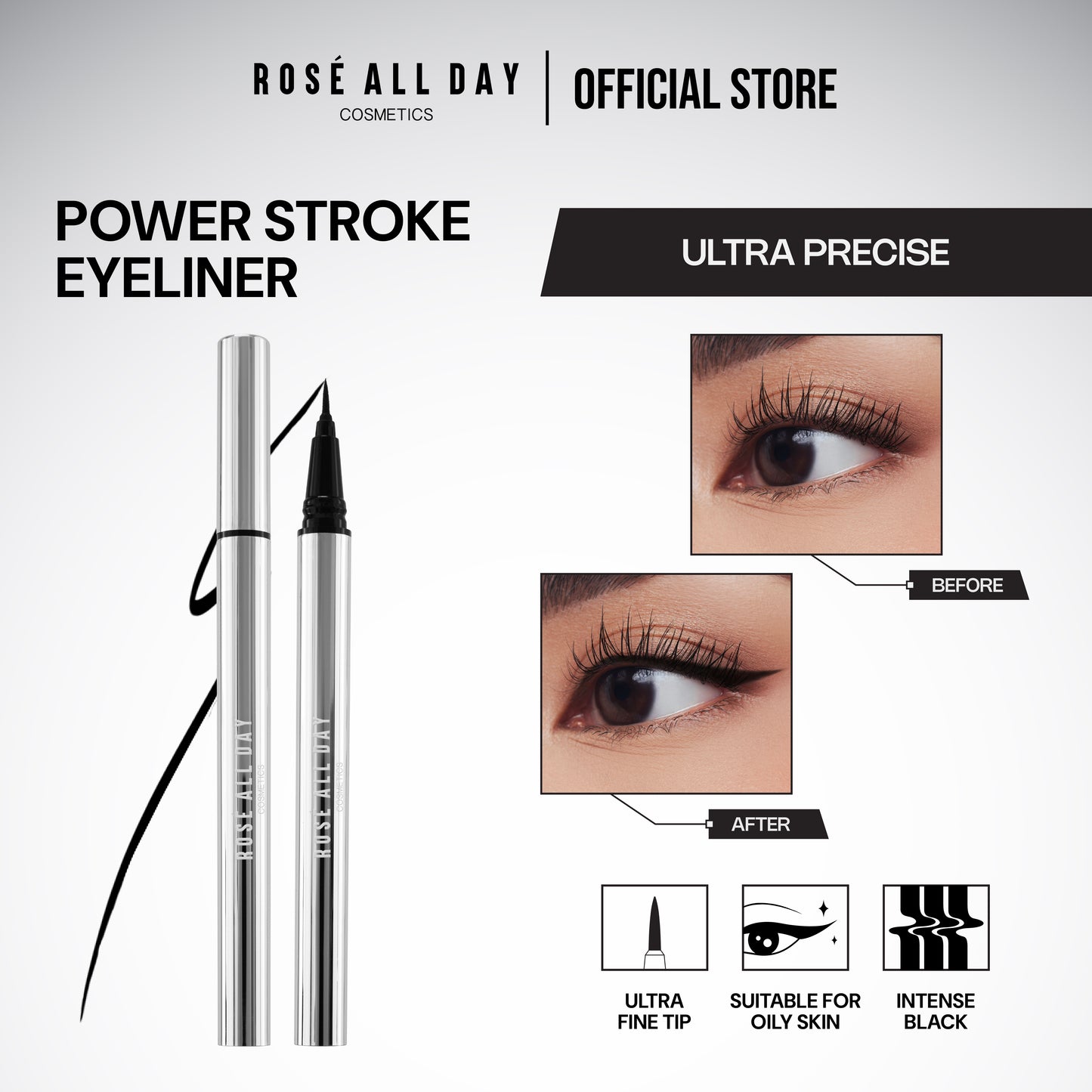 Rosé All Day Power Stroke Precise Eyeliner