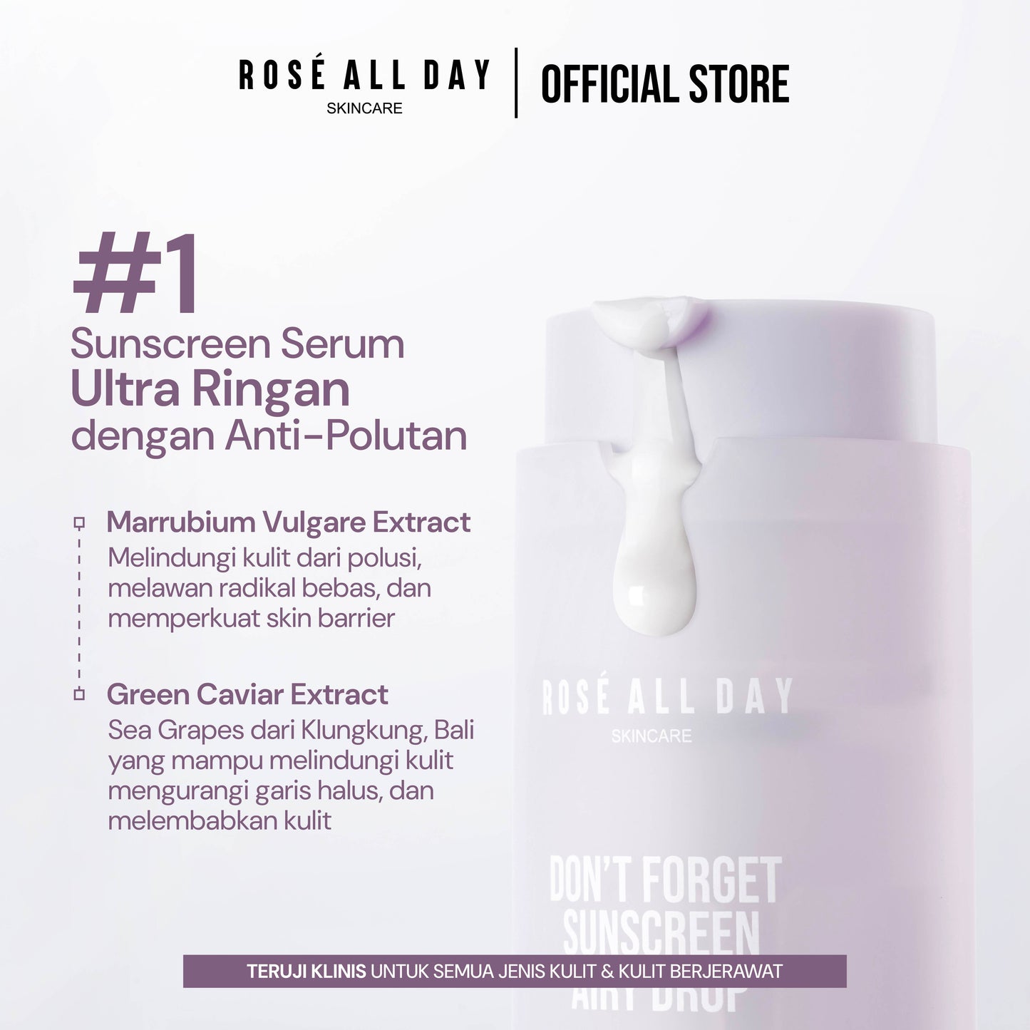 Rosé All Day Don't Forget Sunscreen Airy Drop