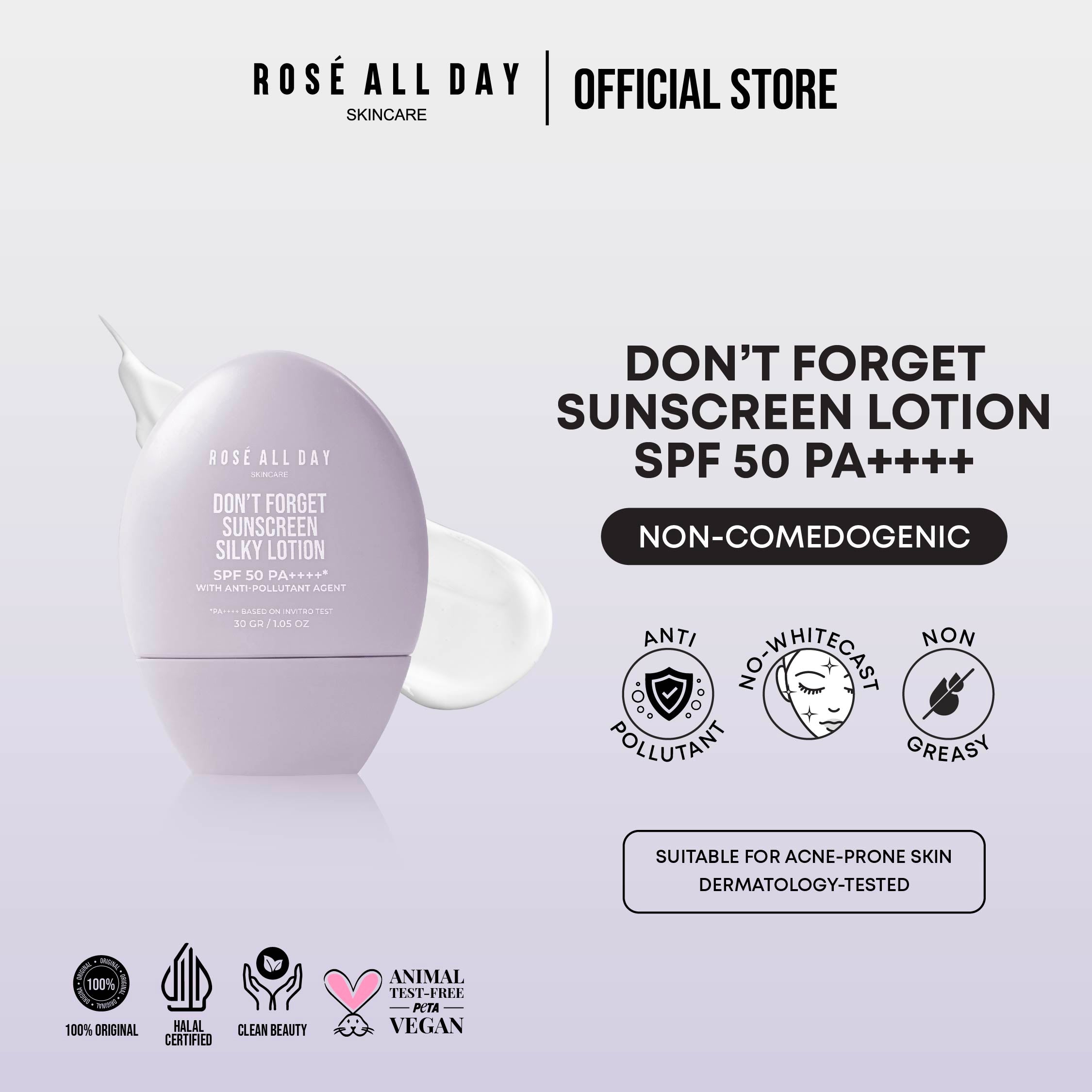 [NEW] Rosé All Day Don't Forget Sunscreen Silky Lotion
