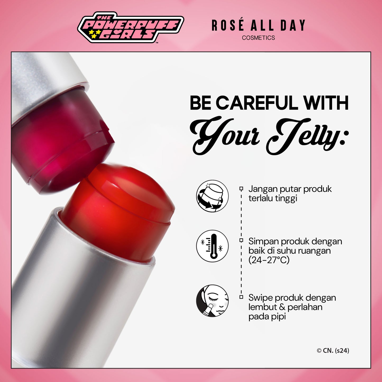 Rosé All Day Super Bounce Jelly Blush (The Powerpuff Girls Edition)