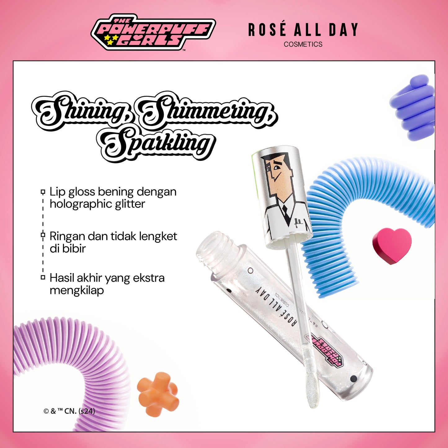 Rosé All Day Lip Sparkle (The Powerpuff Girls Edition)