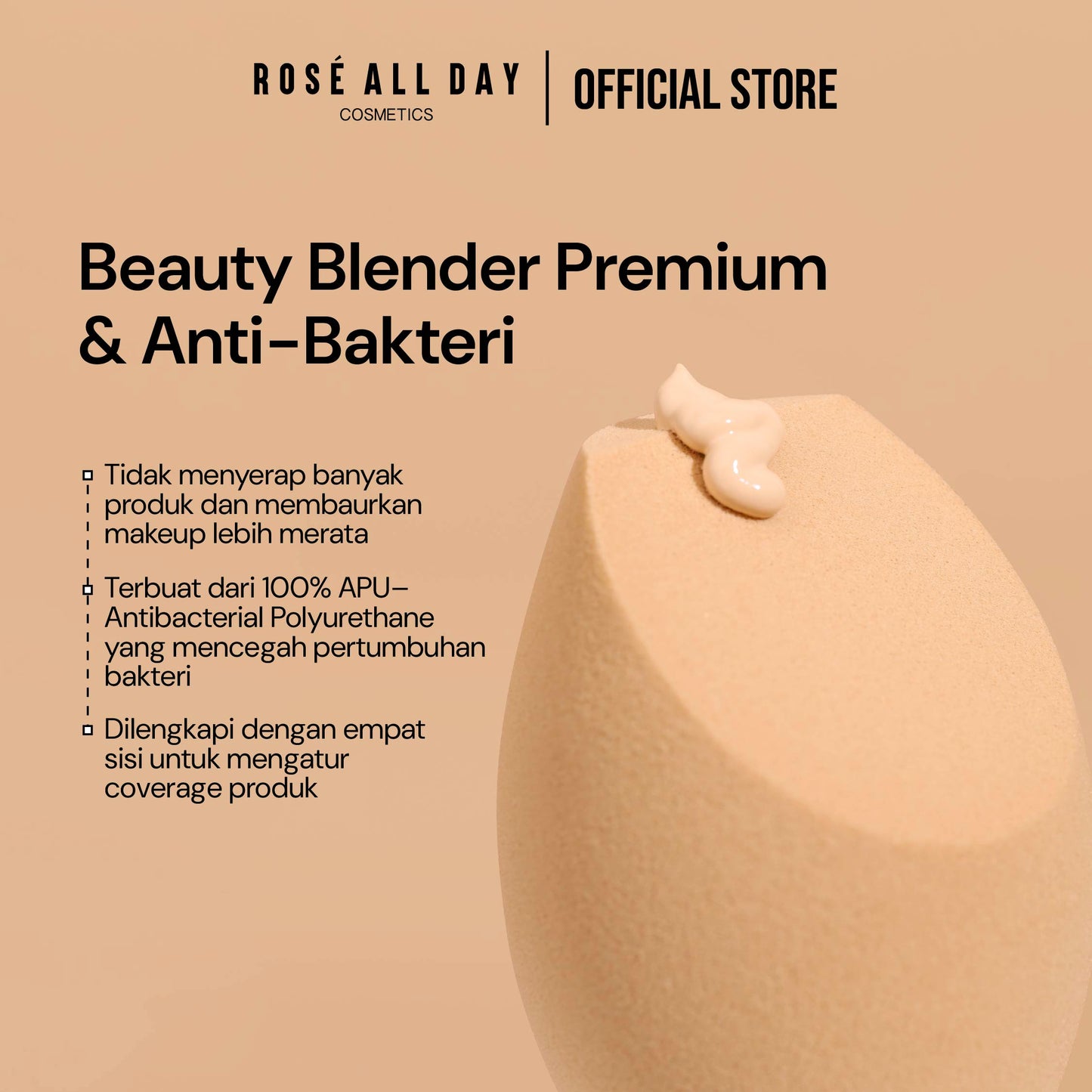 Rosé All Day Little Bean Beauty Sponge