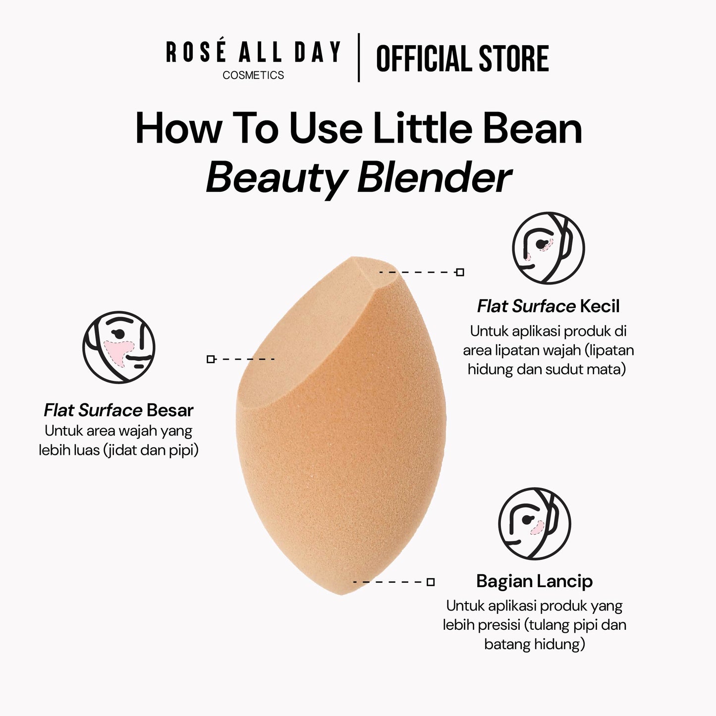 Rosé All Day Little Bean Beauty Sponge