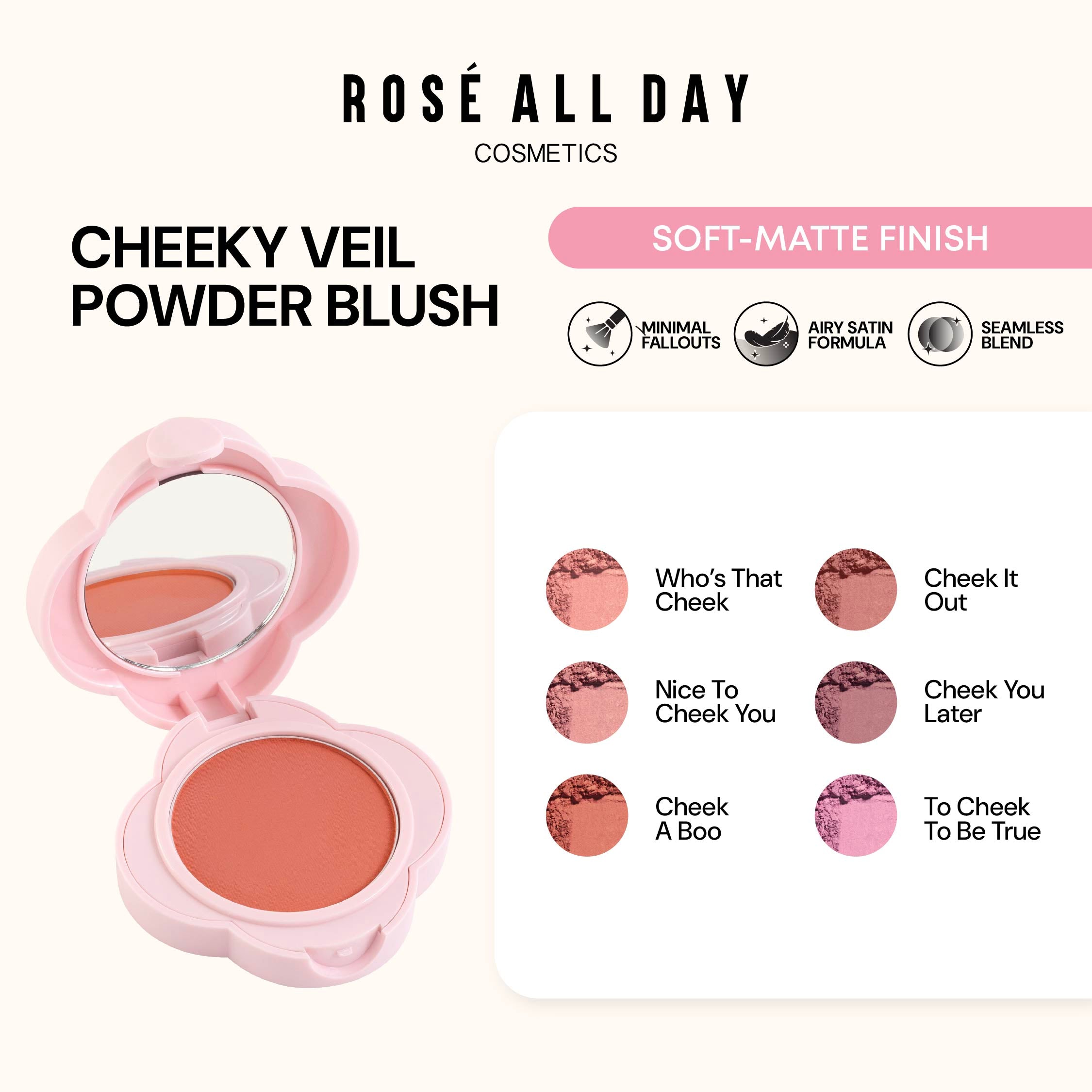 Rosé All Day Cheeky Veil Powder Blush – Rosé All Day Cosmetics