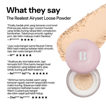 [NEW LAUNCH] Rosé All Day The Realest Airyset Loose Powder