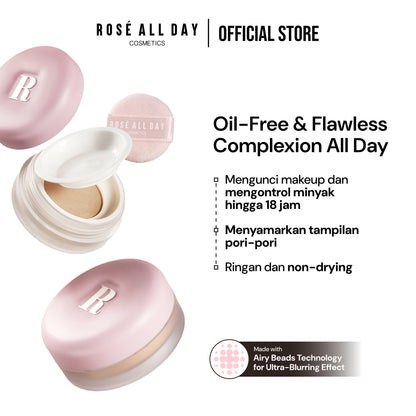 [NEW LAUNCH] Rosé All Day The Realest Airyset Loose Powder