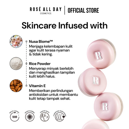 [NEW LAUNCH] Rosé All Day The Realest Airyset Loose Powder
