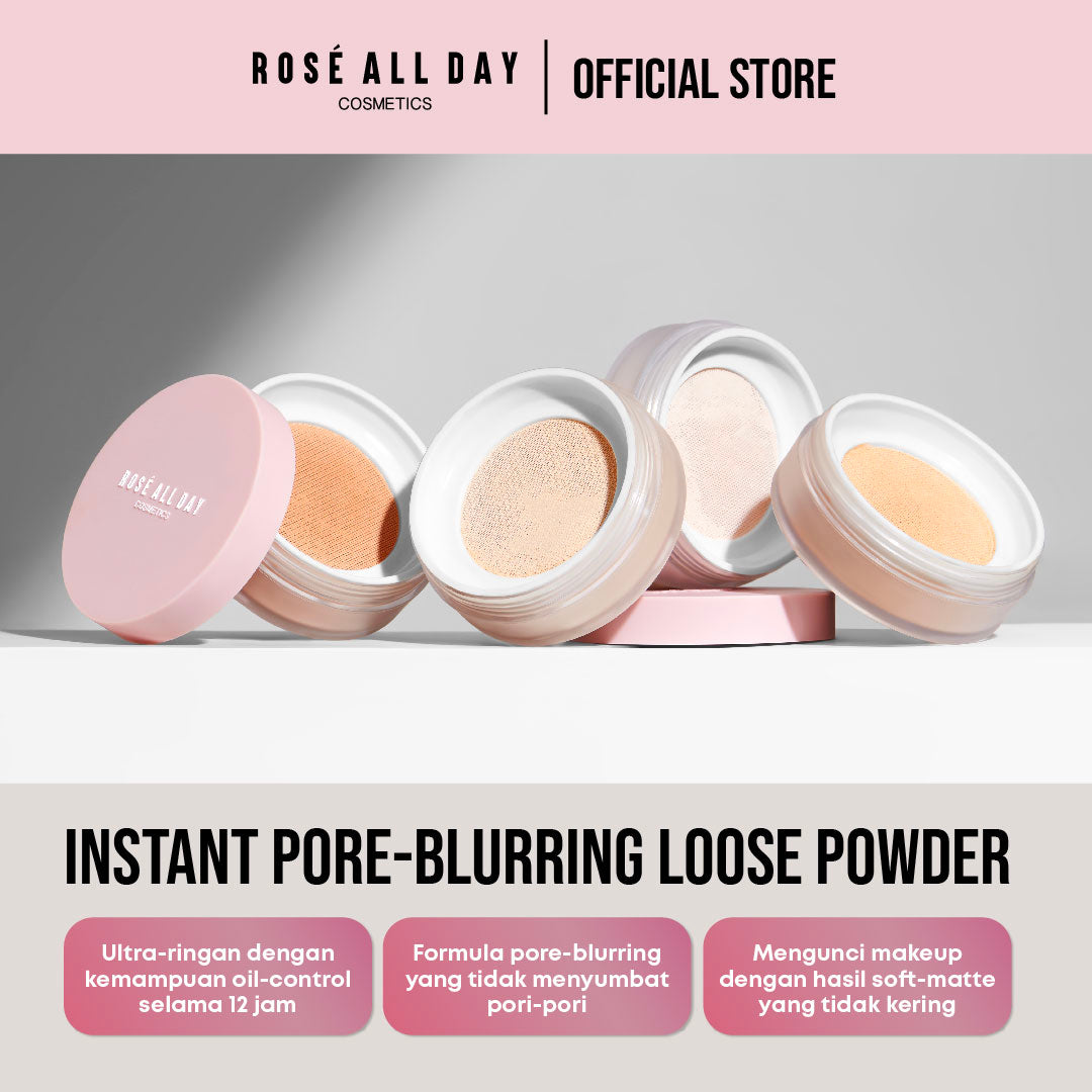 Rosé All Day The Realest Lightweight Loose Powder – Rosé All Day Cosmetics