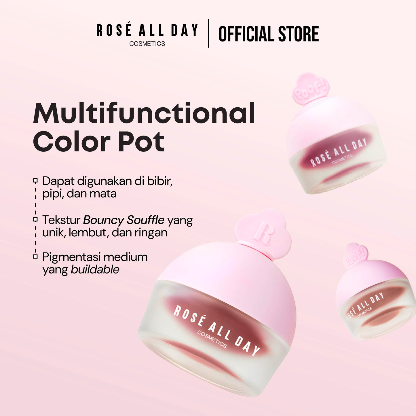 ROSÉ ALL DAY POOF! BLURRING POT