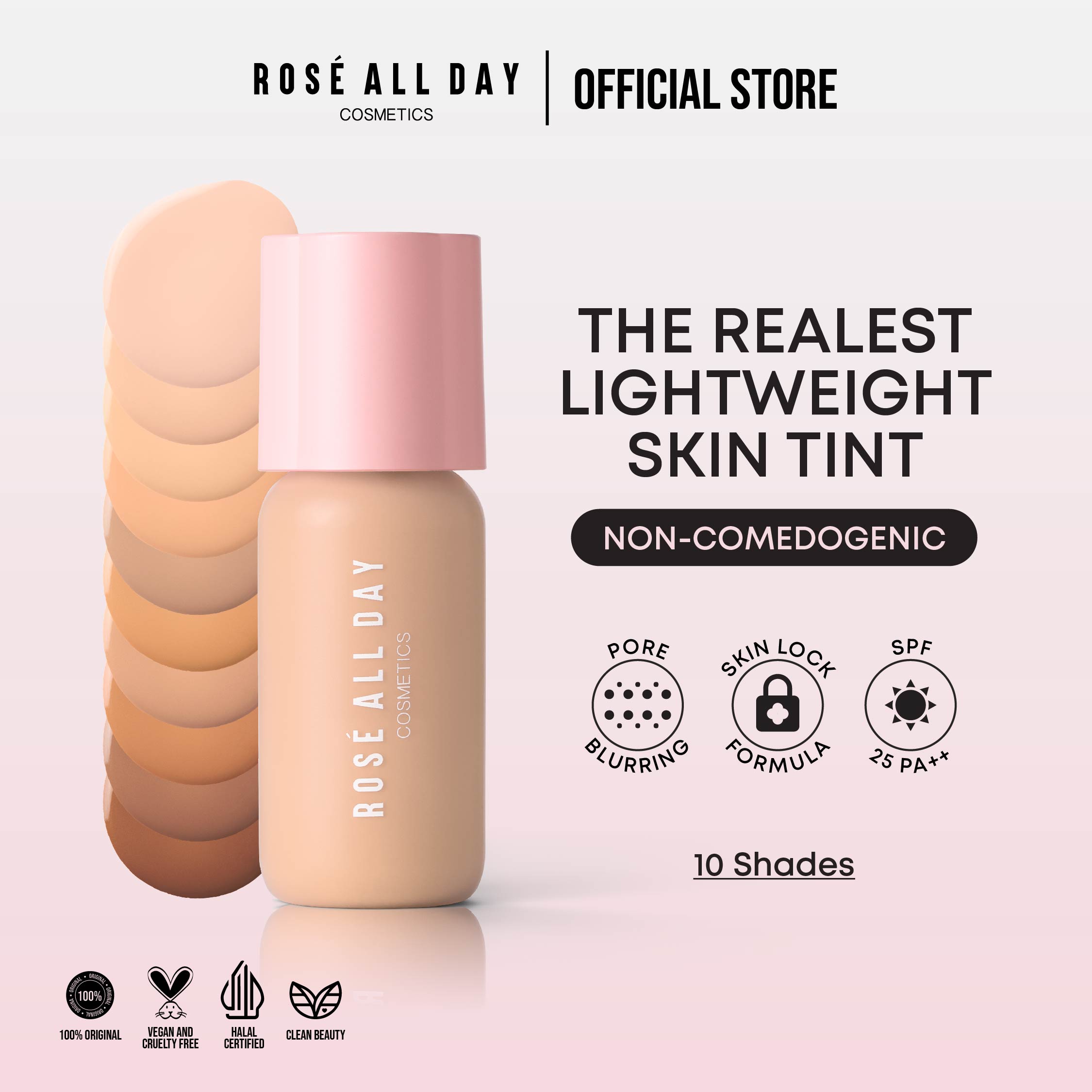 Rosé All Day The Realest Lightweight Skin Tint