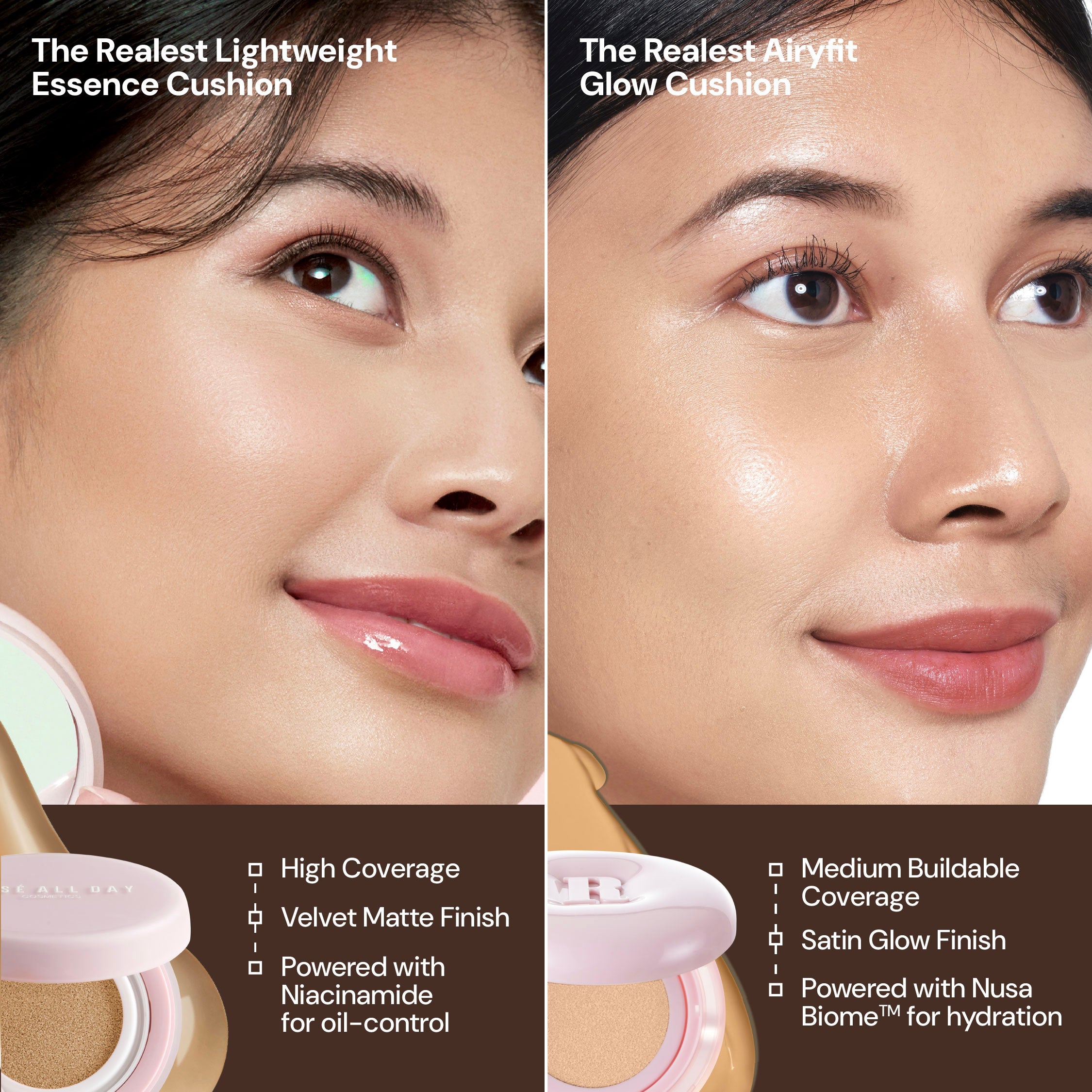 ファンデーション Rose NEW LAUNCH] Rosé All Day The Realest Airyfit Glow Cushion – Rosé