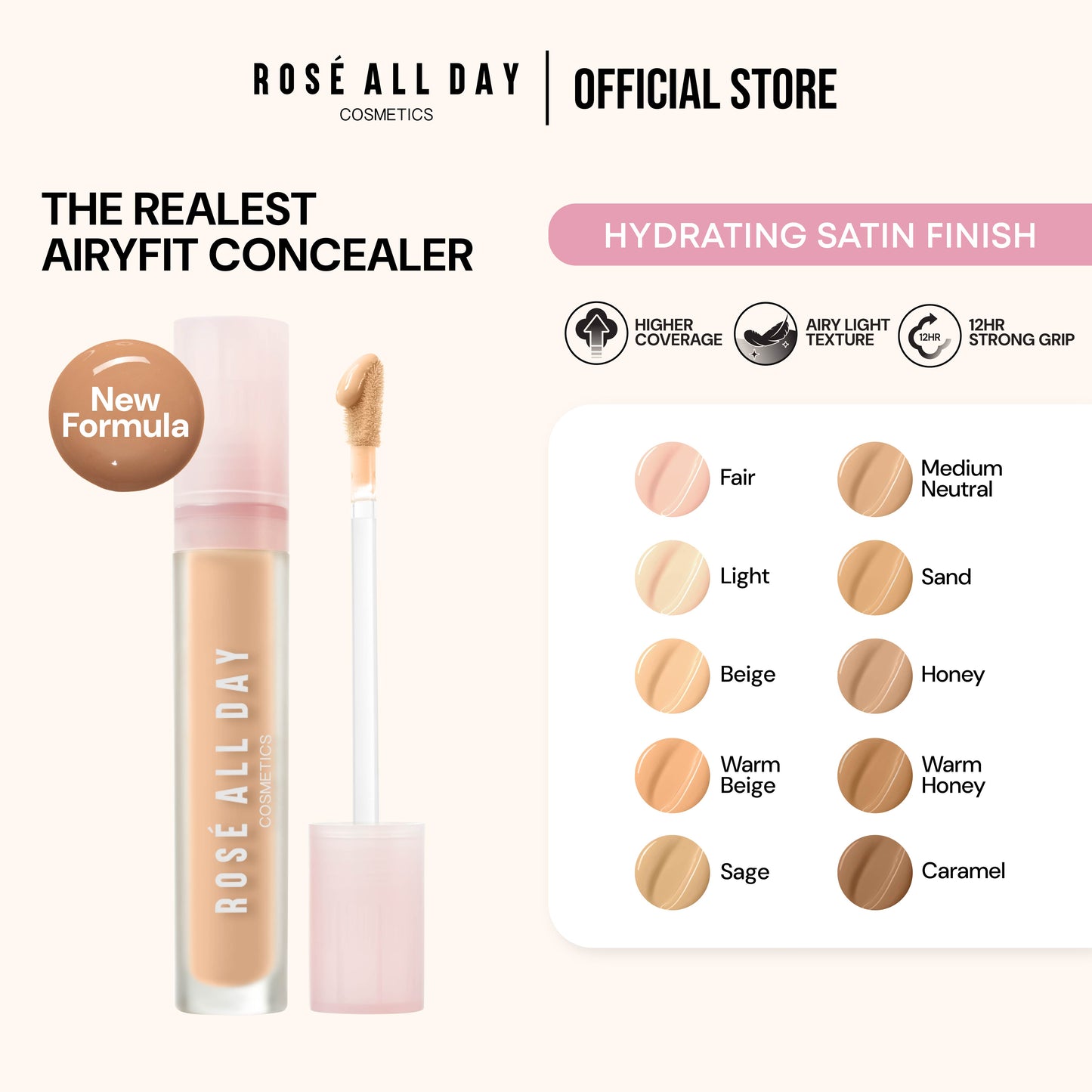 [NEW LAUNCH] Rose All Day The Realest Airyfit Concealer