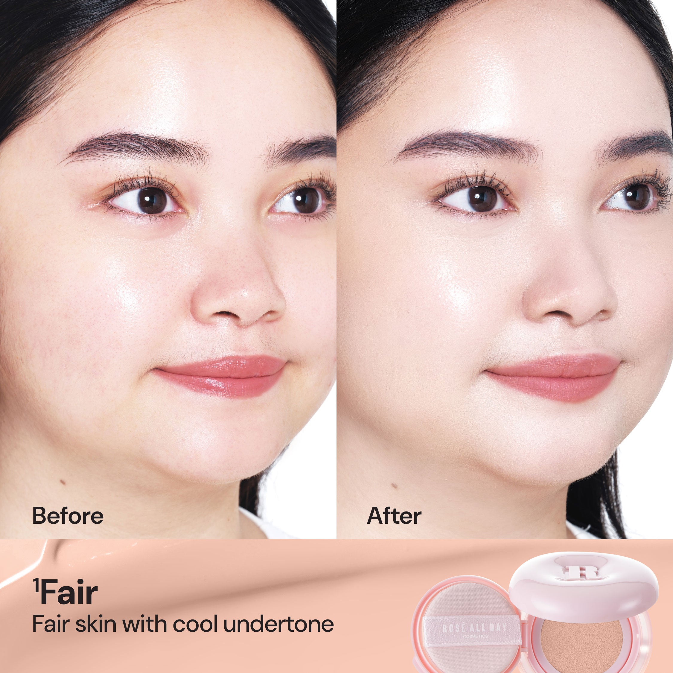 ファンデーション Rose NEW LAUNCH] Rosé All Day The Realest Airyfit Glow Cushion – Rosé