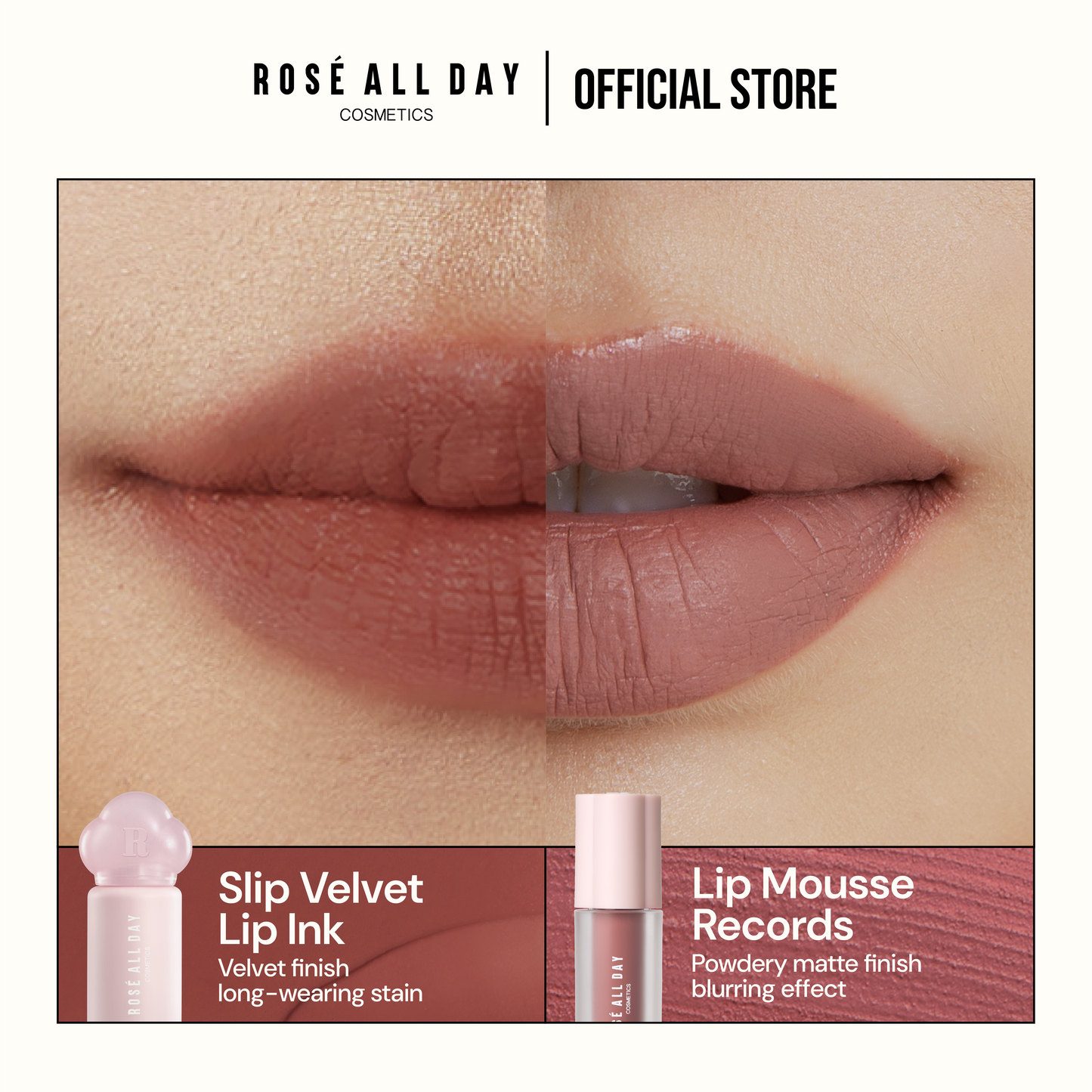 [NEW LAUNCH] Rosé All Day - Slip Velvet Lip Ink | Smudgeproof & Tahan Lama