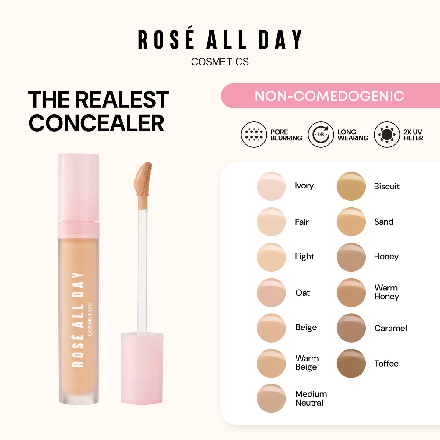 Rosé All Day The Realest Lightweight Concealer