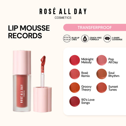 Rosé All Day Lip Mousse Records