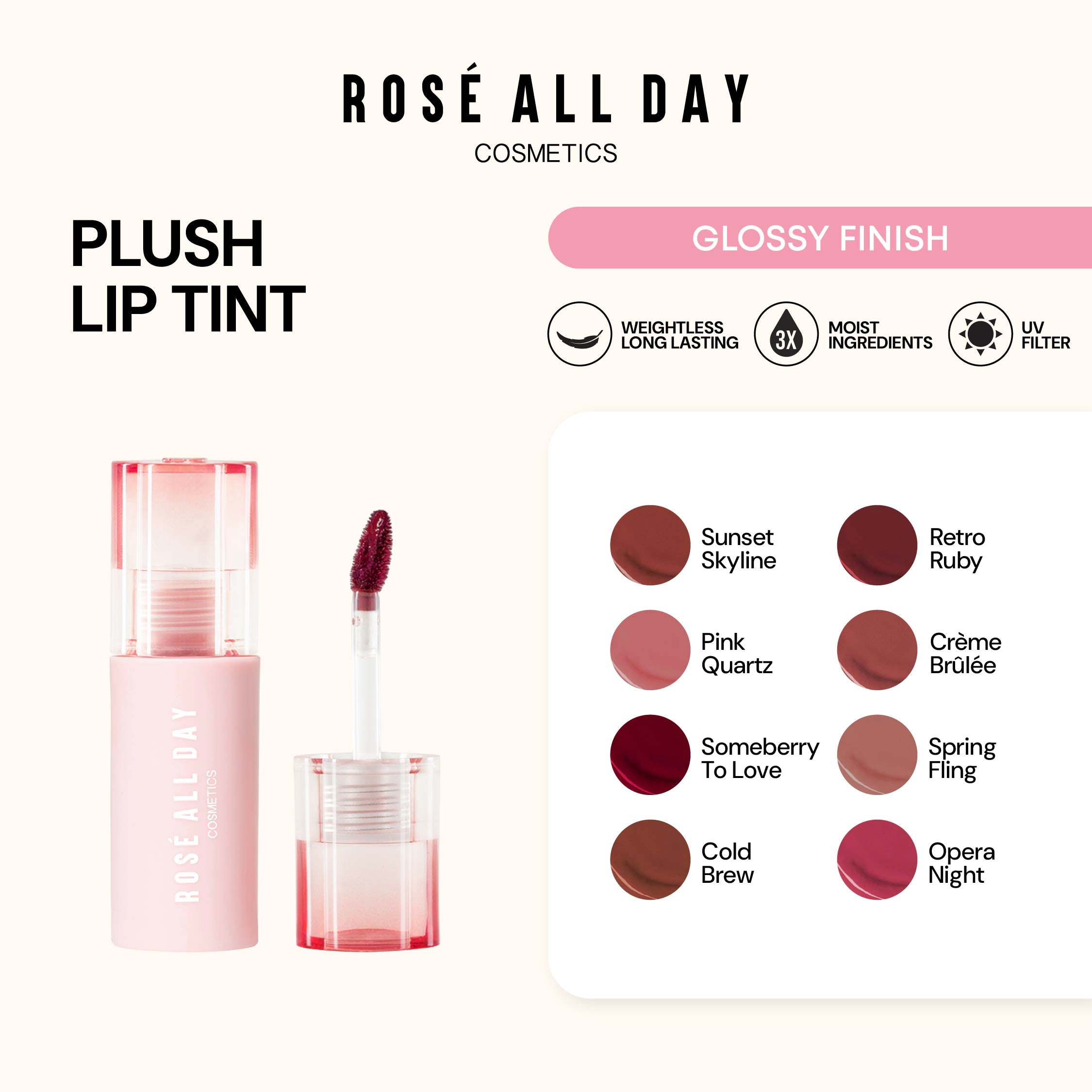 Rosé All Day Plush Lip Tint – Rosé All Day Cosmetics Rosé All Day Plush Lip Tint – Rosé All Day Cosmetics