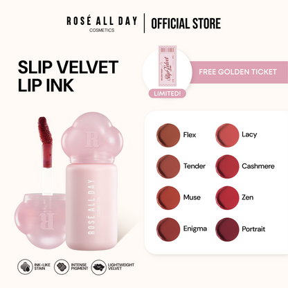 [NEW LAUNCH] Rosé All Day - Slip Velvet Lip Ink | Smudgeproof & Tahan Lama
