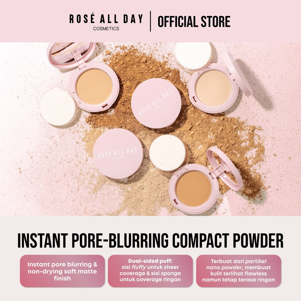 Rose All Day The Realest Lightweight Compact Powder