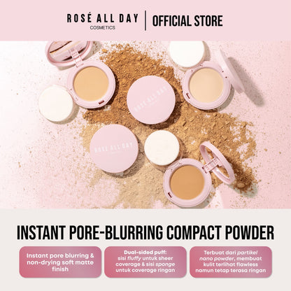 Rose All Day The Realest Lightweight Compact Powder