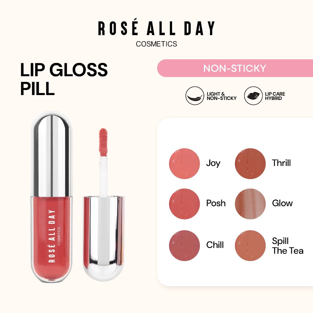 Rose All Day Lip Gloss Pill