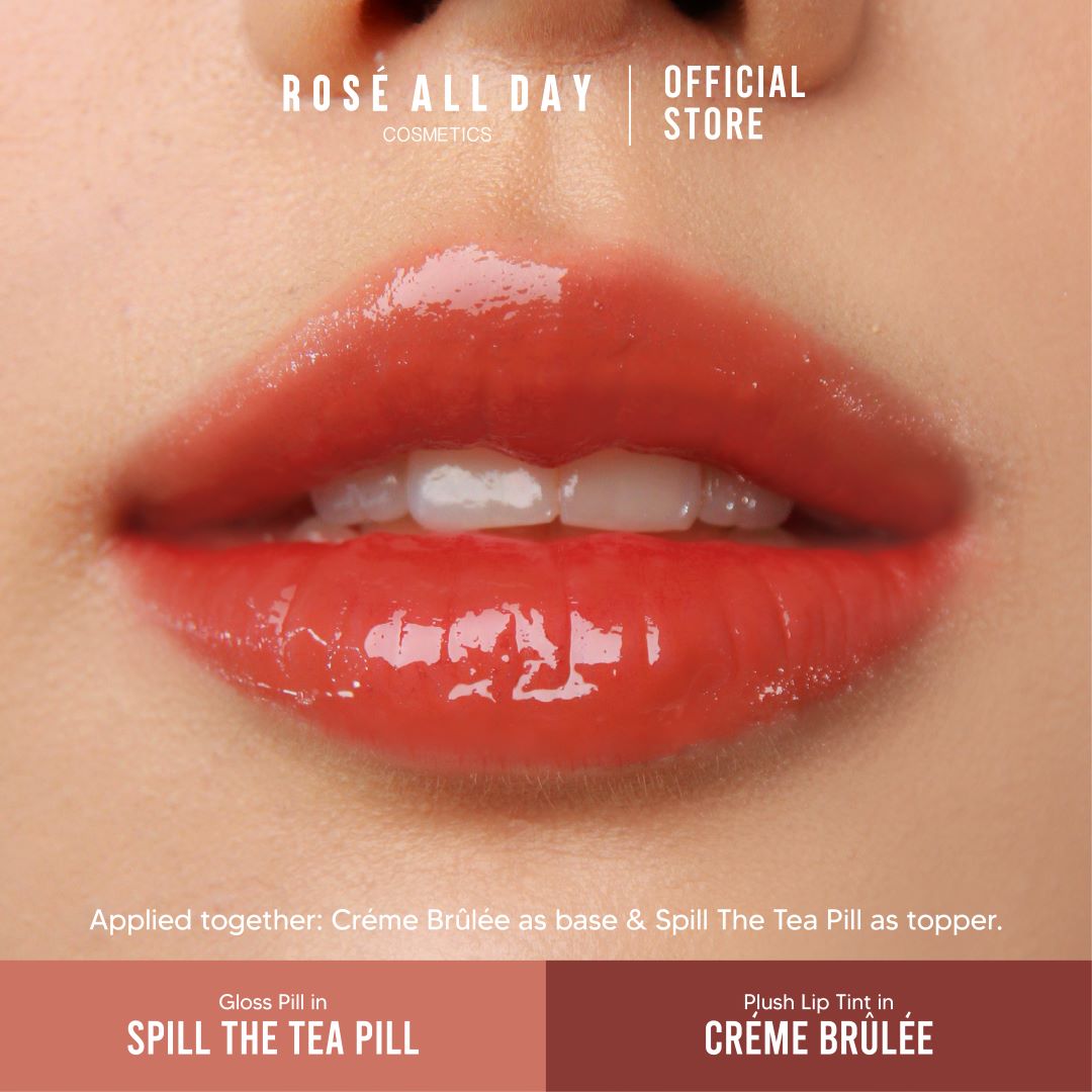 Rosé All Day Holiday Bundle Lip Kit - True Nude - Plush Lip Tint & Gloss Pill