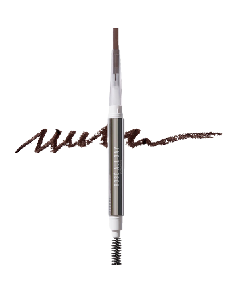 Rosé All Day Brow Fix Eyebrow Pencil in Medium Ash Brown